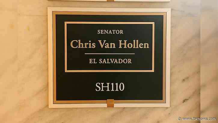 Republican changes Van Hollen's office plaque after Dem's visit to El Salvador