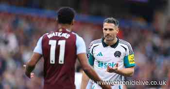 Newcastle receive 'lucky' Fabian Schar red card verdict after Ollie Watkins Aston Villa incident