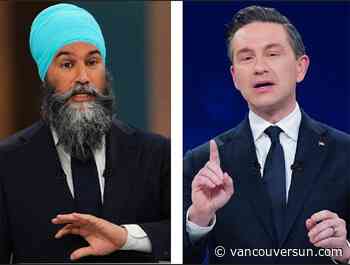 Federal Election 2025: Jagmeet Singh and Pierre Poilievre campaign in Metro Vancouver Saturday