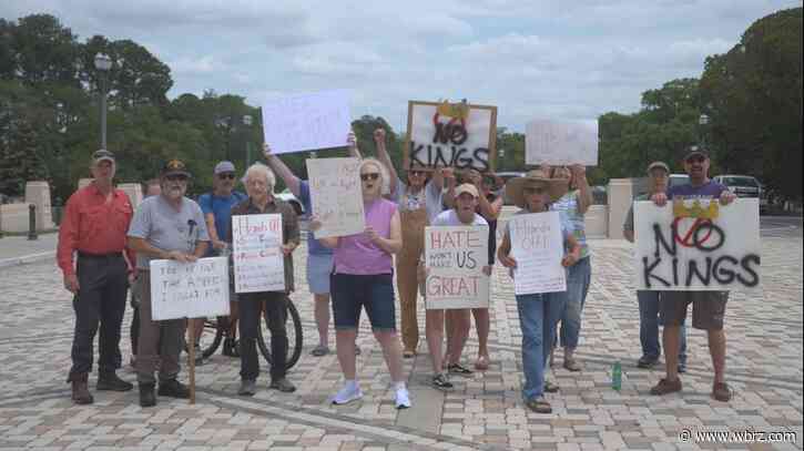 Protestors against Trump administration gather downtown; say Louisiana is not monolithic red state