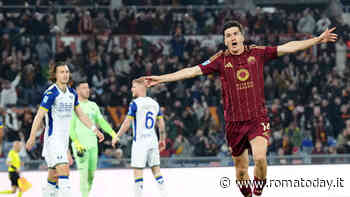 Roma-Hellas Verona 1-0: lampo di Soulé e gol di Shomurodov per la vittoria giallorossa all'Olimpico