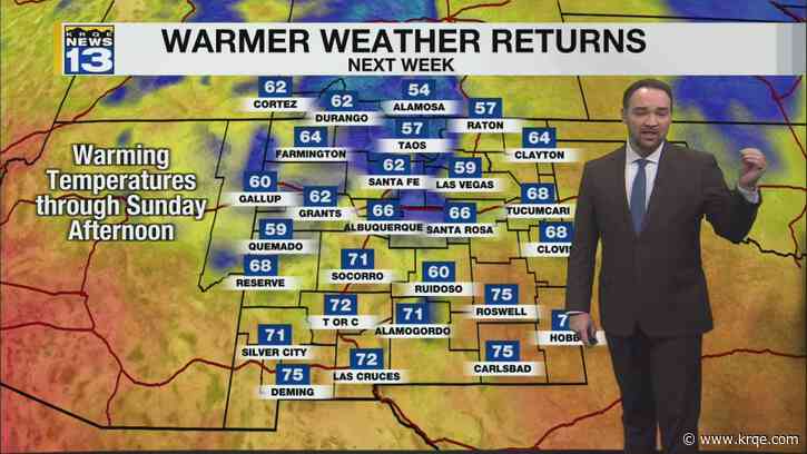 Warmer weather returns after late season winter storm