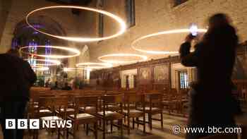 Light installation will transform church interior