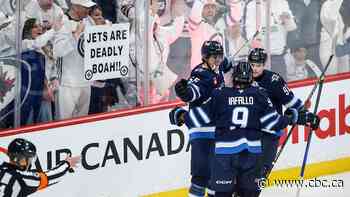 Connor's late goal fuels Jets to 5-3 win over Blues in playoff