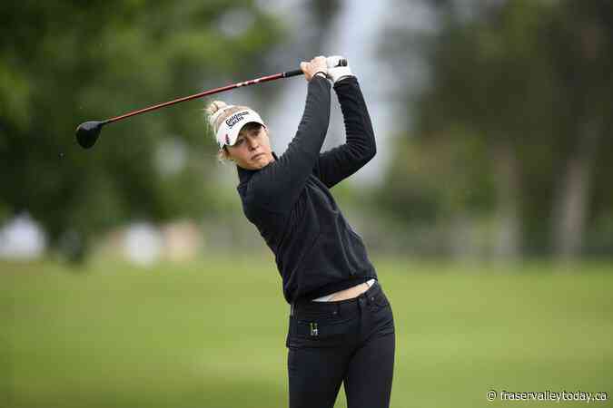 Akie Iwai shoots 64 playing alongside twin sister for share of LPGA Tour lead at El Caballero