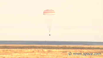 NASA's oldest active astronaut lands with space station crewmates on his 70th birthday