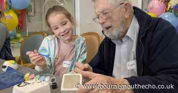 Poole care home residents enjoy Easter egg hunt with children