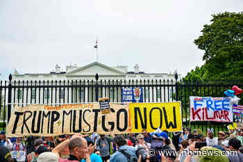 Protesters rally outside White House amid nationwide anti-Trump demonstrations