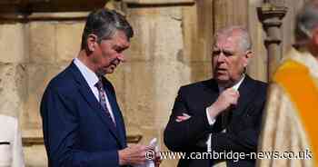 Prince Andrew pictured at royal event for first time in a year but Kate Middleton and Prince William absent