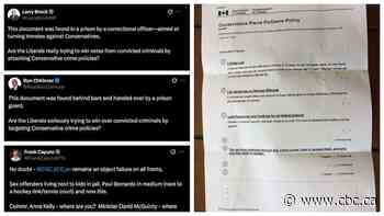 Conservatives say a suspicious document was made to sway prisoners against them. We looked into it