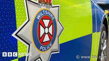 Hunt for two men after pickup truck rams police car