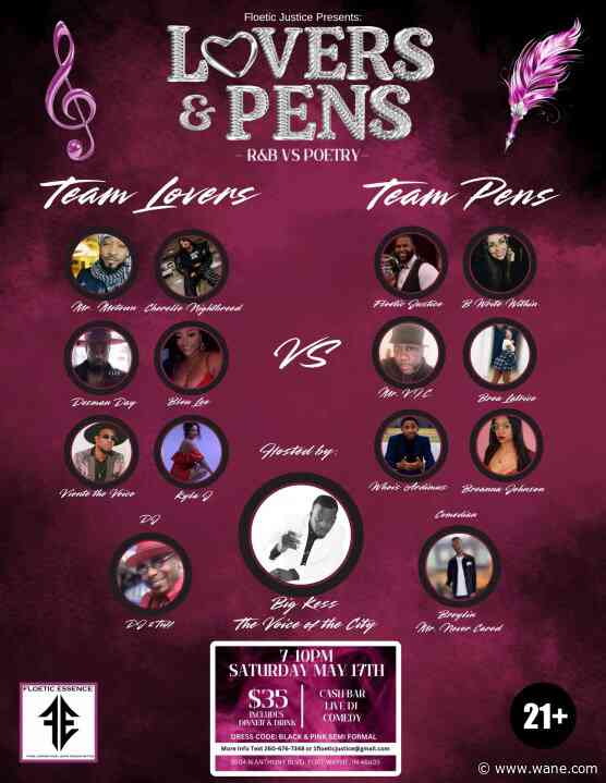 Poets and R&B singers compete during Lovers & Pens event