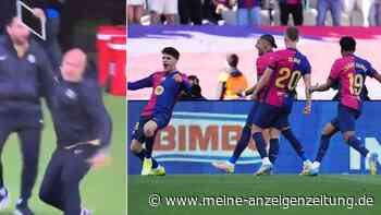 Heftiger Wut-Anfall bei Barca: Flick-Assistent schmeißt Tablet weg