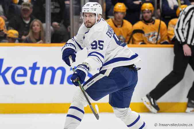 Oliver Ekman-Larsson ready to go for Maple Leafs against Senators in Game 1