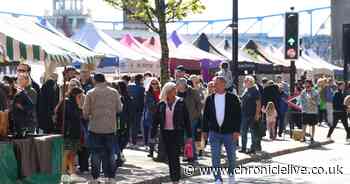 Easter Sunday at Newcastle Quayside Market as people enjoy bank holiday weekend