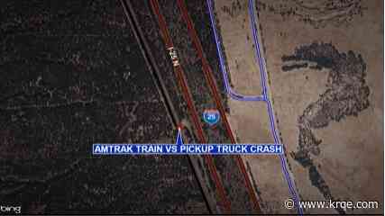 Woman's truck hit by Amtrak train in Pecos