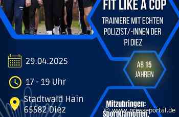 POL-PDMT: Berufsinformationsveranstaltung "Fit like a Cop"