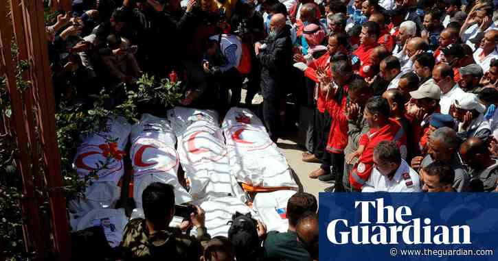Israeli military admits ‘professional failures’ over Gaza paramedic killings