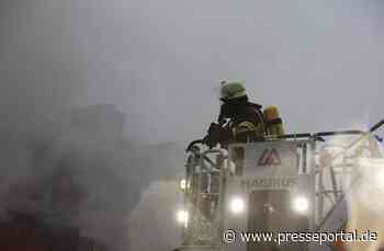 FW-E: Großbrand auf Schrottplatz