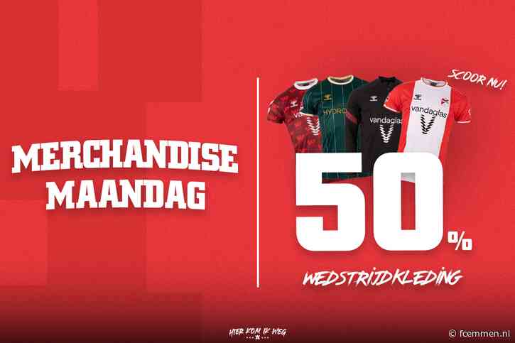 Merchandise Maandag: 50% korting op alle kleding!