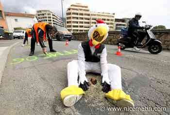 Des œufs de Pâques sur des nids-de-poule: l’action choc et insolite des motards pour dénoncer l’état des routes dans les Alpes-Maritimes