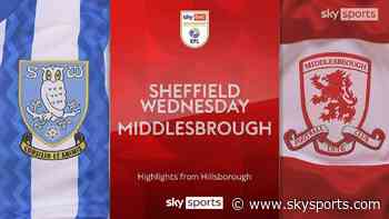 Sheffield Wednesday 2-1 Middlesbrough