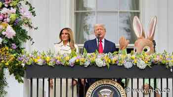 Trotz anhaltender Knappheit: Trump gibt umstrittene Eier-Party vor dem Weißem Haus