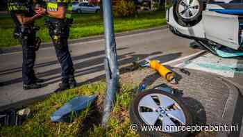 112-nieuws: auto vliegt over de kop • huis flink beschadigd na botsing auto