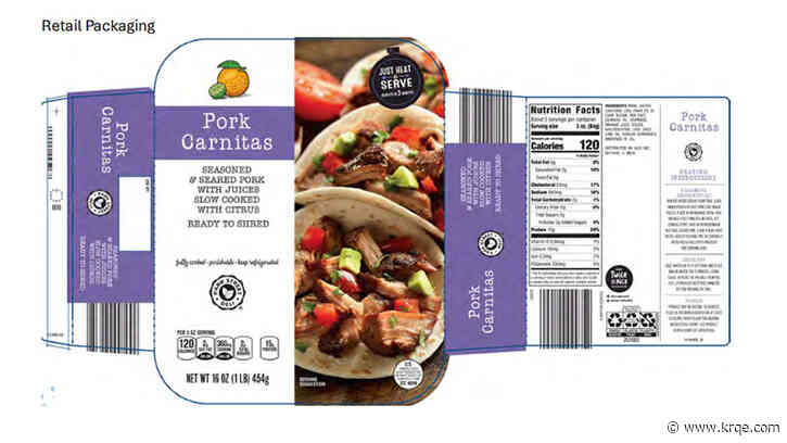 Alert issued for pork product that may contain metal