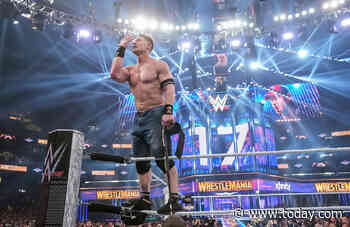 John Cena wins record-setting championship at WrestleMania — with the help of Travis Scott