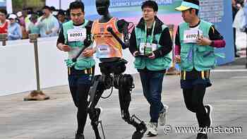 This video of humanoid robots running a half marathon is amazing, hilarious, and a little creepy