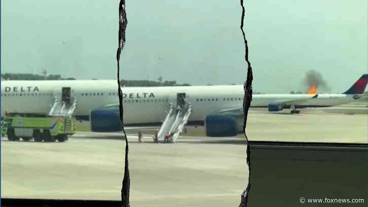 Delta passengers in Orlando evacuate plane due to engine fire