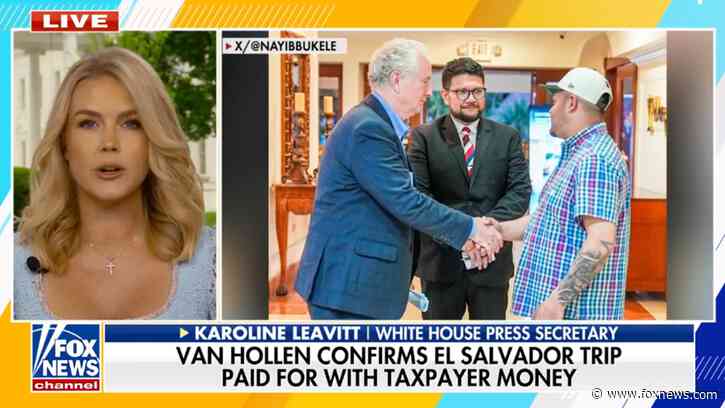 Leavitt goes off on Democrat for taxpayer-funded trip to support deported suspected MS-13 gang member