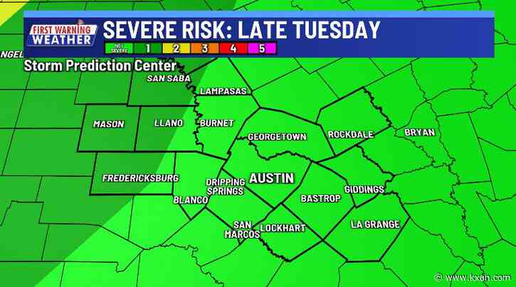 Rain chances on and off through the week