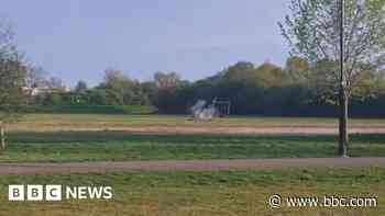 Controlled explosion after homes evacuated in town