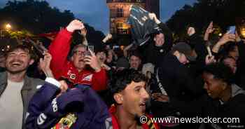 Volksfeest in Deventer: Go Ahead-fans gaan uit hun dak na bekerwinst