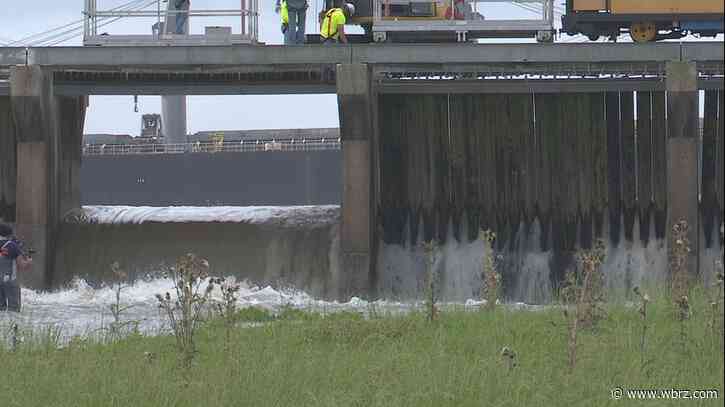 Bonnet Carre' Spillway tested Monday morning as the Mississippi River continues to rise