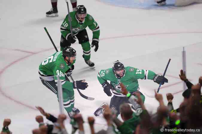 Blackwell scores 17:46 into OT as Stars beat Avalanche 4-3 to even 1st-round NHL playoffs series 1-1