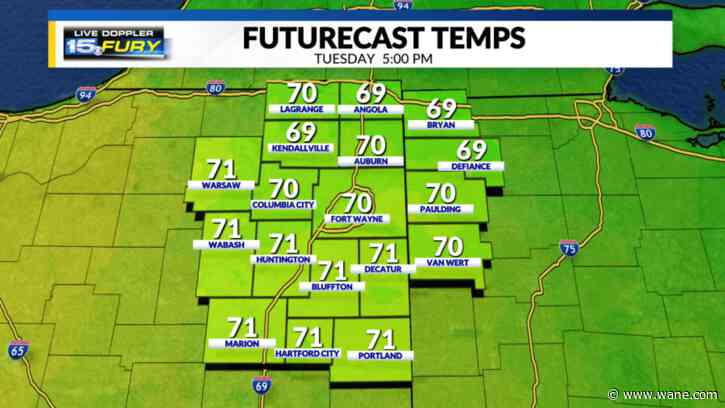 Warmer weather today with another summer preview coming
