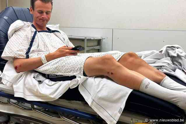 Brandweerman Senne (28) raakte gewond bij zware valpartij tijdens Gran Fondo: “Het was één groot slagveld, overal lagen renners”