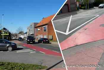 Wegmarkering in Hoge Bokstraat moet kruispunt oversteken makkelijker maken