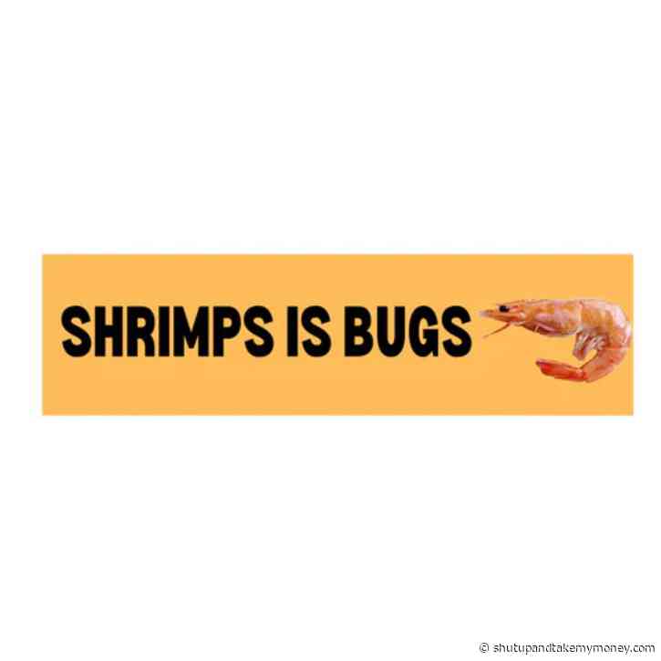 Shrimps is Bugs Sticker