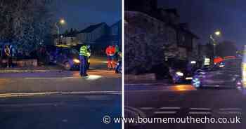 BMW and Dacia crash in Bournemouth