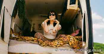 Newcastle woman escapes renting life and spends £650 a month living in a van with her dog