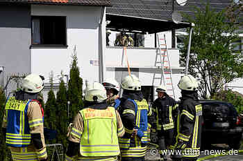 Rauchsäule über Nersingen: Balkon gerät in Brand