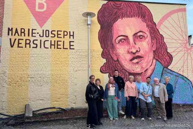Muurschildering van verzetsheldin Marie-Joseph Versichele onthuld: “Ondanks zware folteringen gaf ze niks prijs”