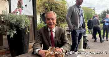 Nigel Farage blasts 'woke' councils on Herts visit today