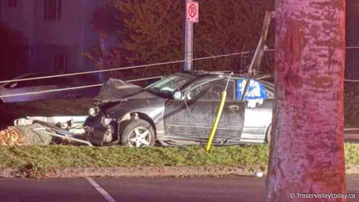 Motor vehicle crash near Coliseum leads to massive power outage in Chilliwack