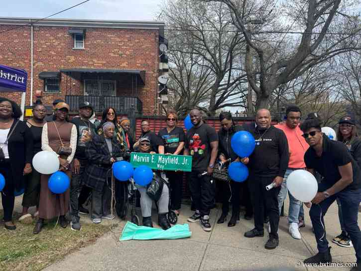 Bronx street co-naming honors justice advocate Marvin E. Mayfield, Jr.