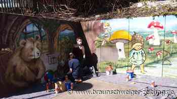 Überraschung in Osterode: Graffiti-Künstler verschönern Kita